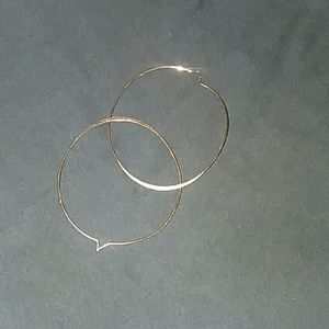 Copper hoop earrimgs.